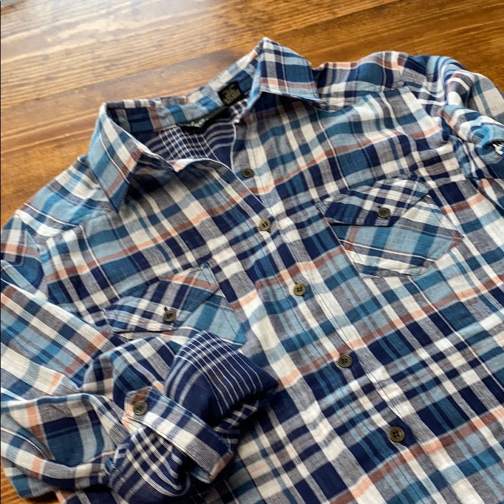Pattered flannel shirt
